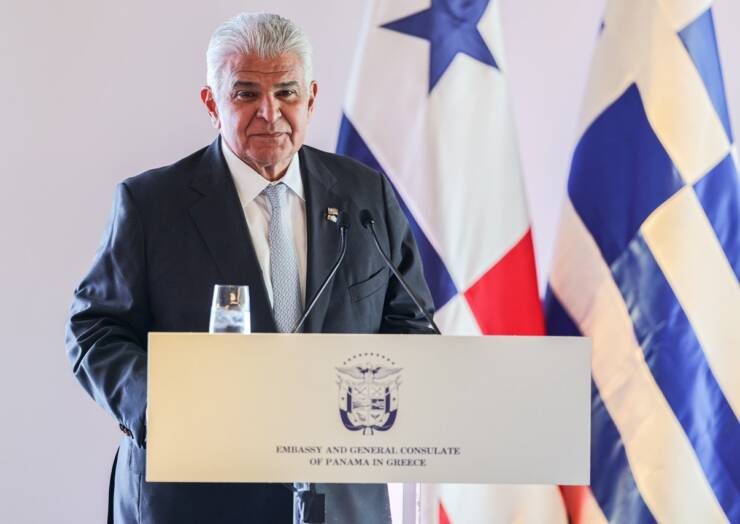 PRESIDENTE MULINO SE REÚNE CON ARMADORES GRIEGOS PARA IMPULSAR LAS VENTAJAS QUE OFRECE EL REGISTRO DE NAVES DE PANAMÁ